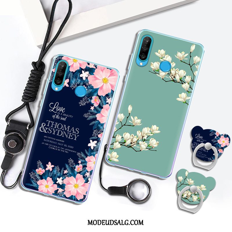 Huawei P30 Lite Etui / Cover Blød Mode Grøn Hængende Ornamenter