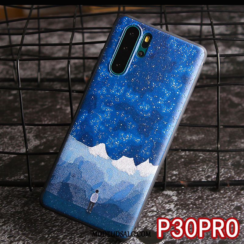 Huawei P30 Pro Etui Cover Hængende Ornamenter Blå Alt Inklusive Trendy