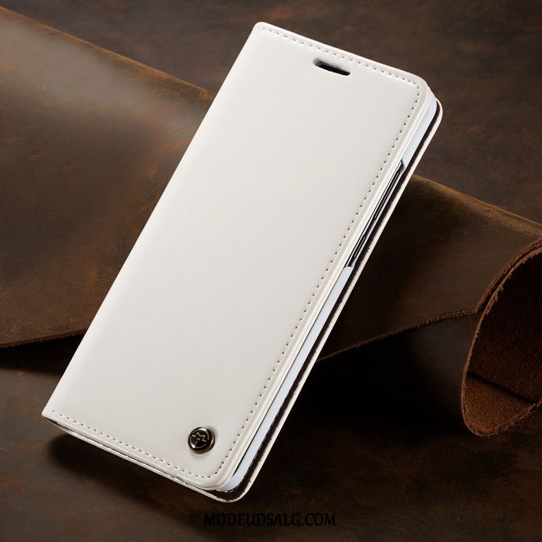 Huawei P30 Pro Etui Hvid Business Cover Anti-fald Lædertaske