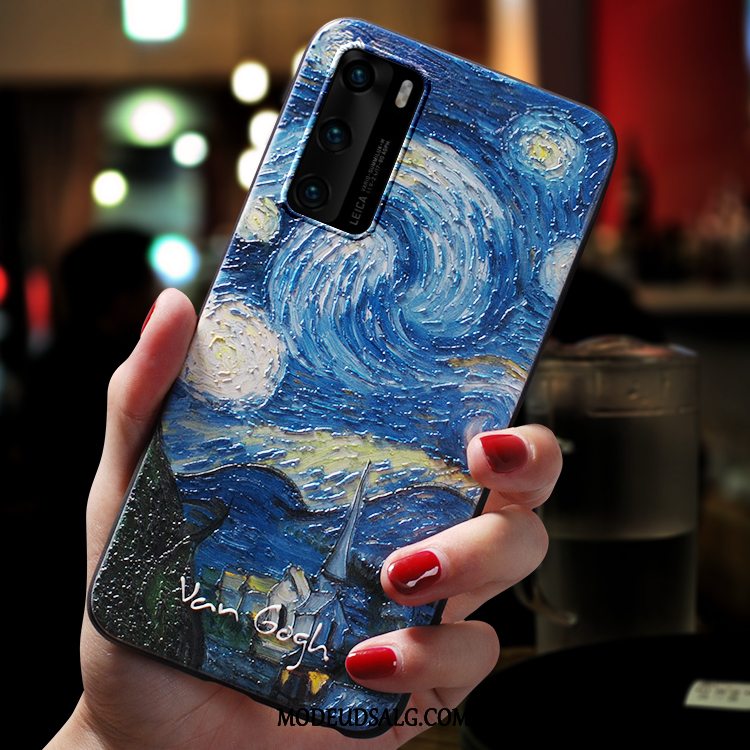 Huawei P40 Etui Anti-fald Elskeren Kunst Kreativ Trendy