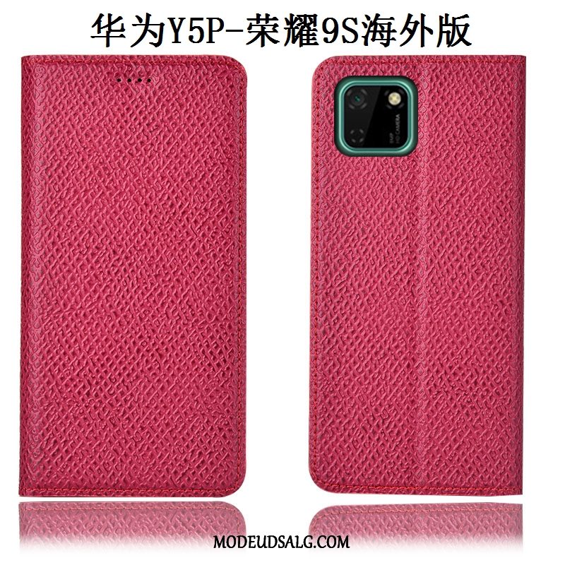 Huawei Y5p Etui Mesh Cover Rød Anti-fald Beskyttelse