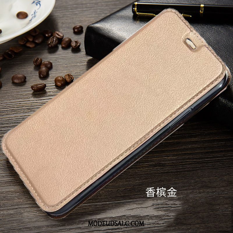 Huawei Y6 2017 Etui / Cover Guld Folio