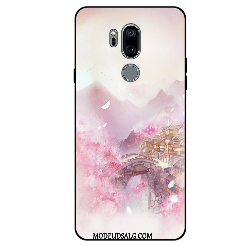 Lg G7 Thinq Etui / Cover Beskyttelse Lyserød Blød Anti-fald