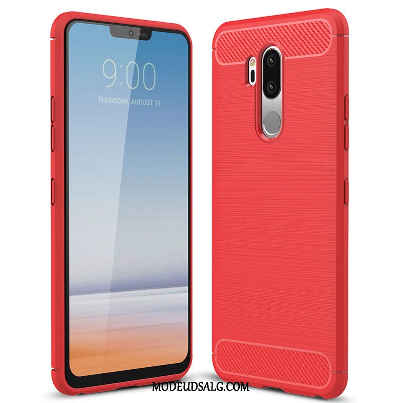 Lg G7 Thinq Etui / Cover Simple Trend Rød Silikone Blød