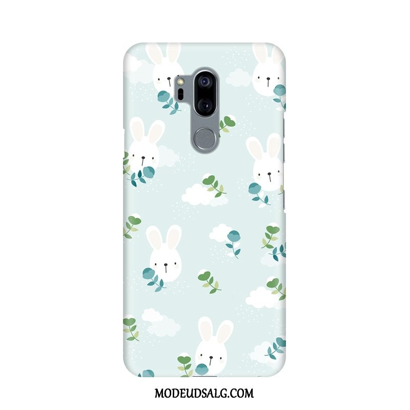 Lg G7 Thinq Etui Frisk Hængende Ornamenter Cartoon Kanin Nubuck