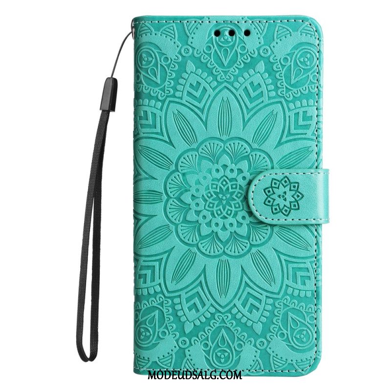 Læder Cover Huawei Nova 12s Mandala Med Rem