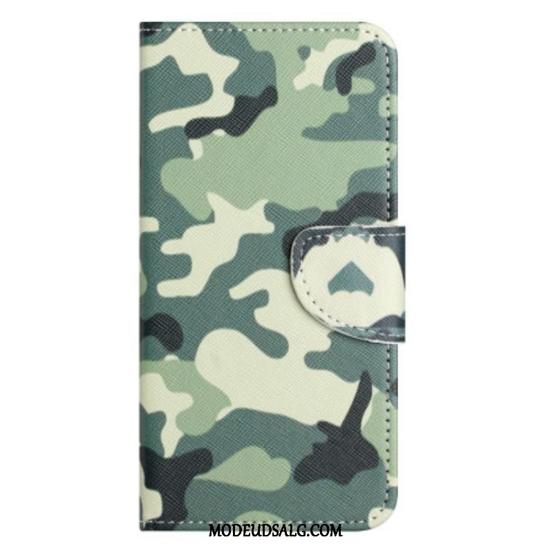 Læder Cover Moto G73 5G Camouflage