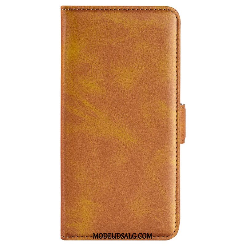 Læder Cover Oppo Reno 12 5g Dobbeltlås Folio Style