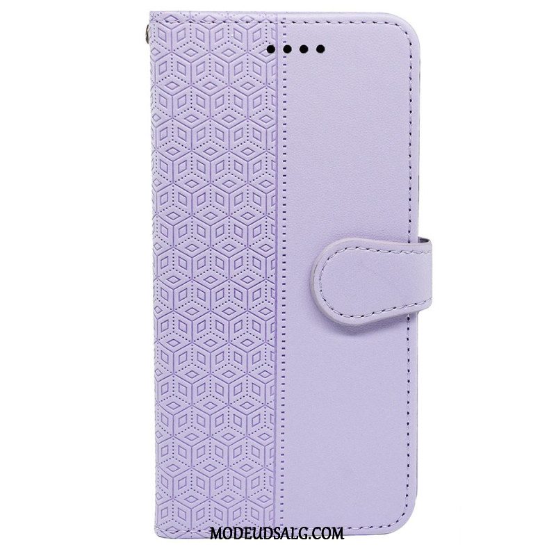 Læder Cover Oppo Reno 12 5g Telefon Etui Vandret Frise