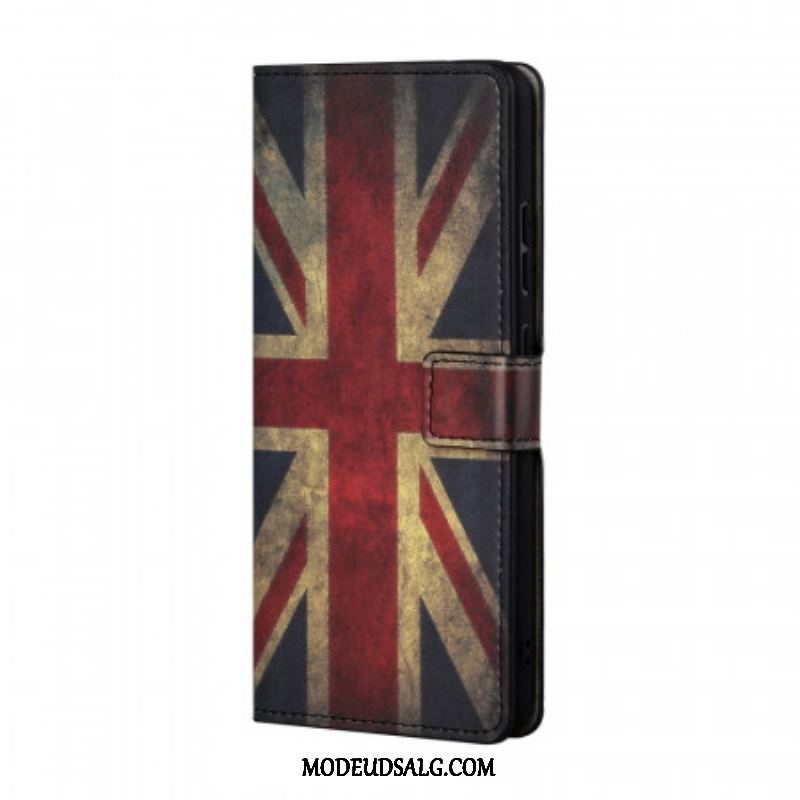 Læder Cover Samsung Galaxy A13 5G / A04s England Flag