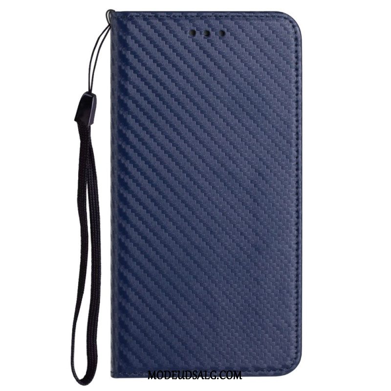 Læder Cover Samsung Galaxy A15 5g Kulfiber