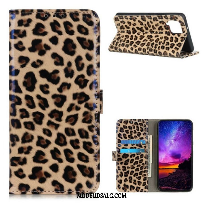 Læder Cover Samsung Galaxy A42 5G Leopard