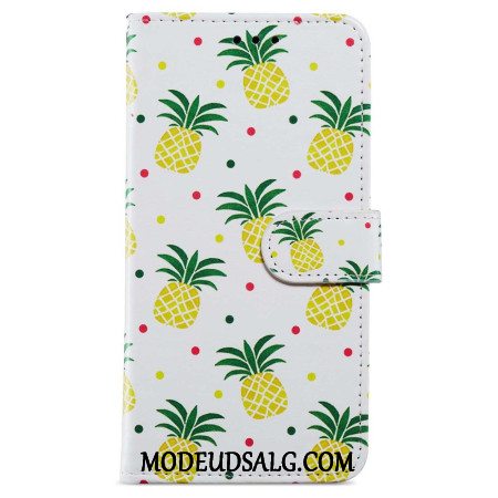 Læder Cover Samsung Galaxy A55 5g Telefon Etui Ananas I Lnaière