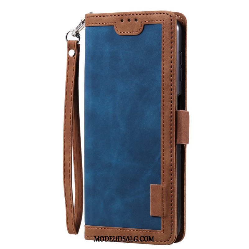 Læder Cover Samsung Galaxy A55 5g Telefon Etui Retro Tegnebog