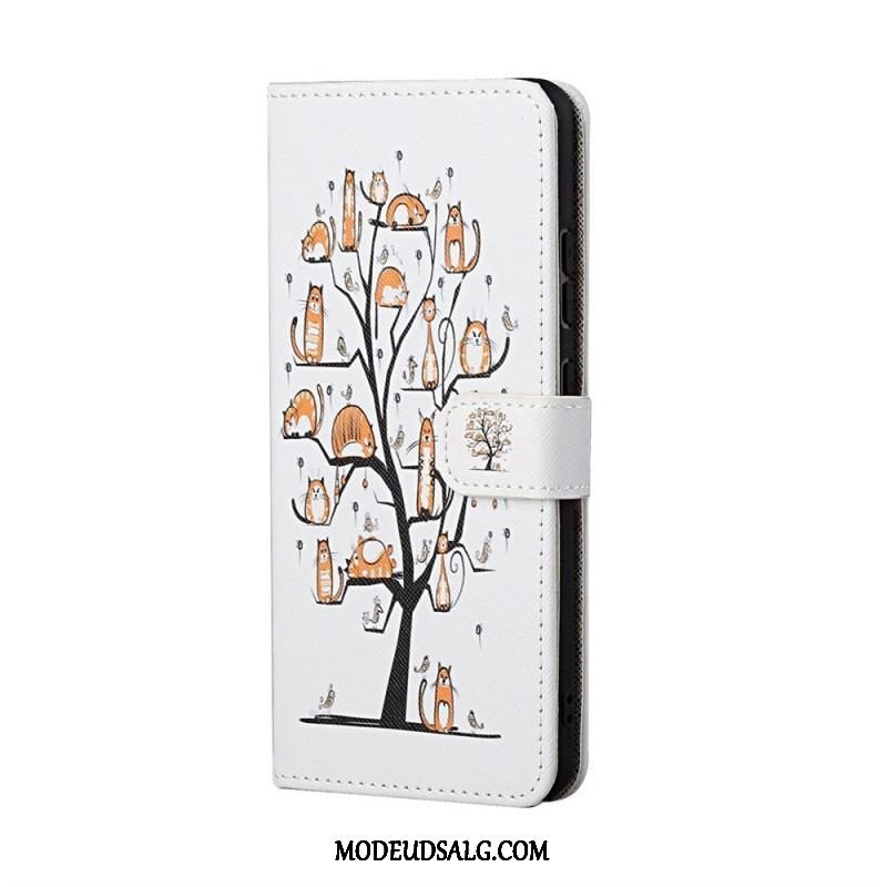 Læder Cover Samsung Galaxy M23 5G Med Snor Thong Katte