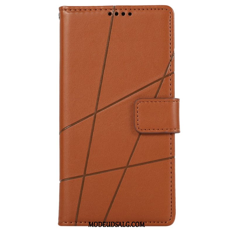 Læder Cover Samsung Galaxy M55 5g Telefon Etui Stropliner