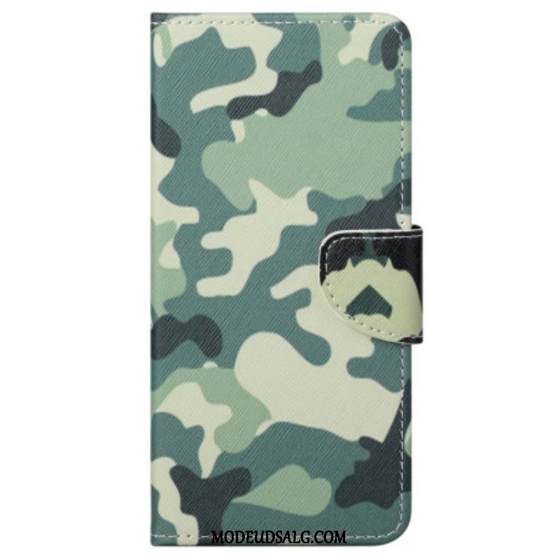 Læder Cover Samsung Galaxy S23 5G Camouflage