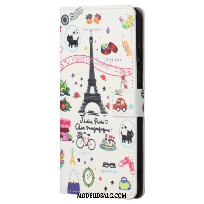 Læder Cover Samsung Galaxy S23 5G Jeg Elsker Paris