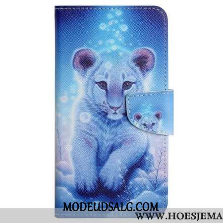 Læder Cover Samsung Galaxy S24 Plus 5g Leopardmønster Med Rem