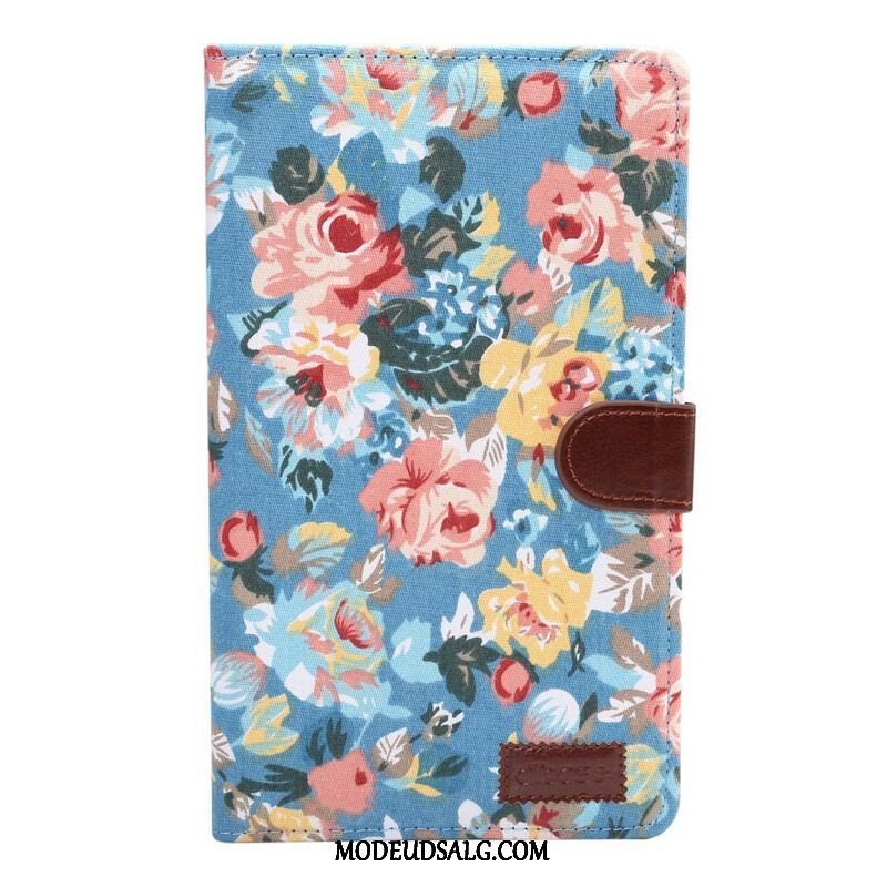 Læder Cover Samsung Galaxy Tab A7 Lite Frihedsblomster