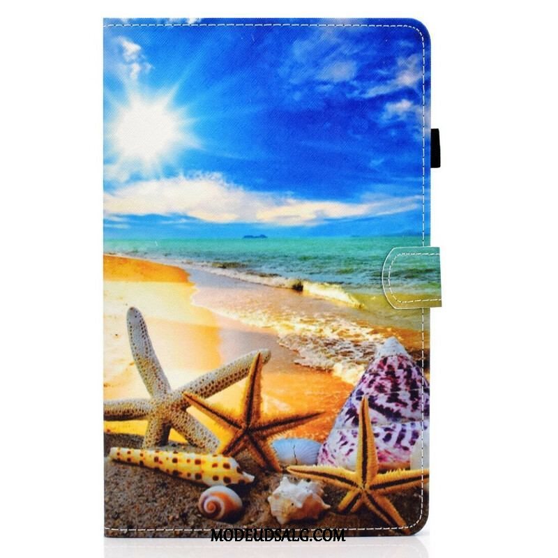 Læder Cover Samsung Galaxy Tab S8 / Tab S7 Sjov Strand