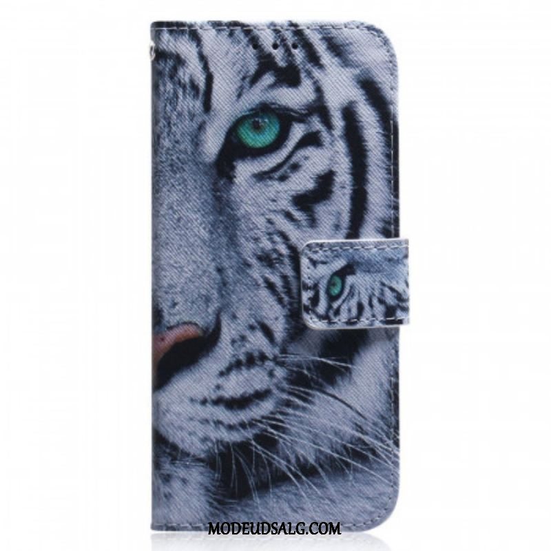 Læder Cover Sony Xperia 1 IV Hvid Tiger