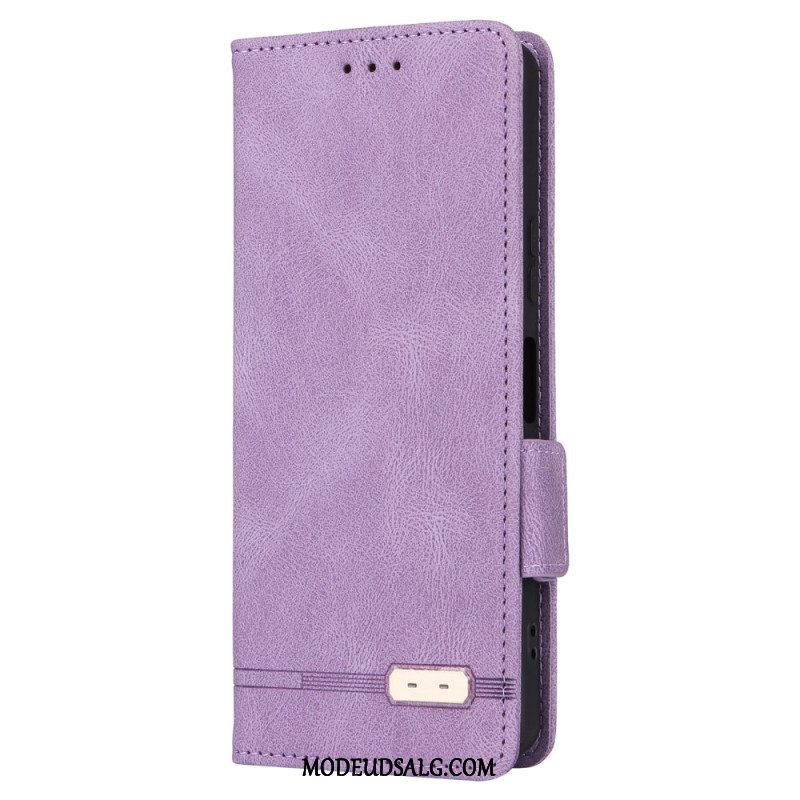 Læder Cover Sony Xperia 10 Vi Telefon Etui Retro Stil Ruskindseffekt