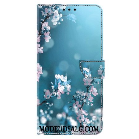 Læder Cover Xiaomi 14 Pro Blommeblomster