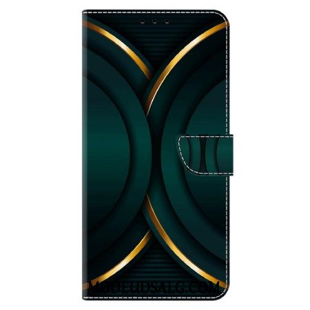 Læder Cover Xiaomi 14 Telefon Etui Gyldent Omrids