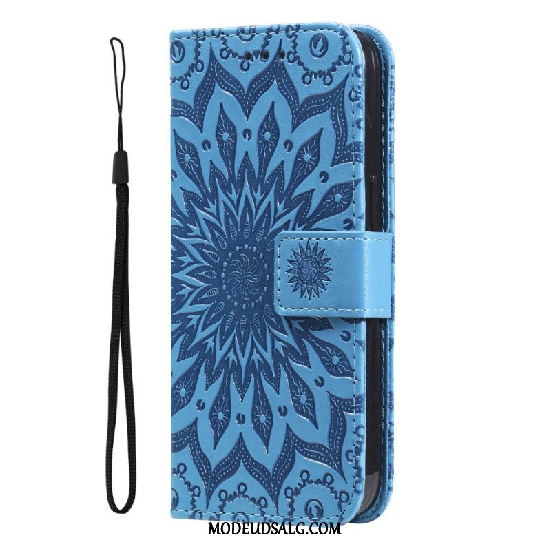 Læder Cover Xiaomi 14 Telefon Etui Mandala Med Rem