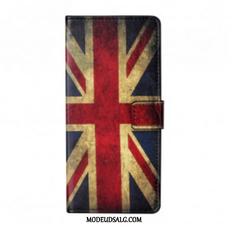 Læder Cover Xiaomi Redmi Note 10 Pro England Flag