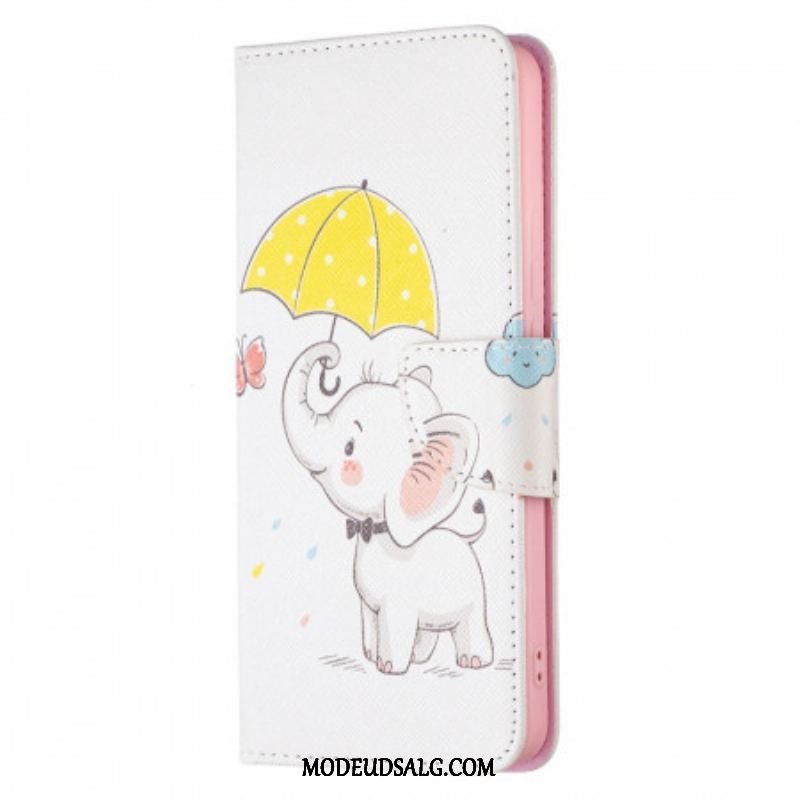 Læder Cover Xiaomi Redmi Note 11 Pro Plus 5G Baby Elefant