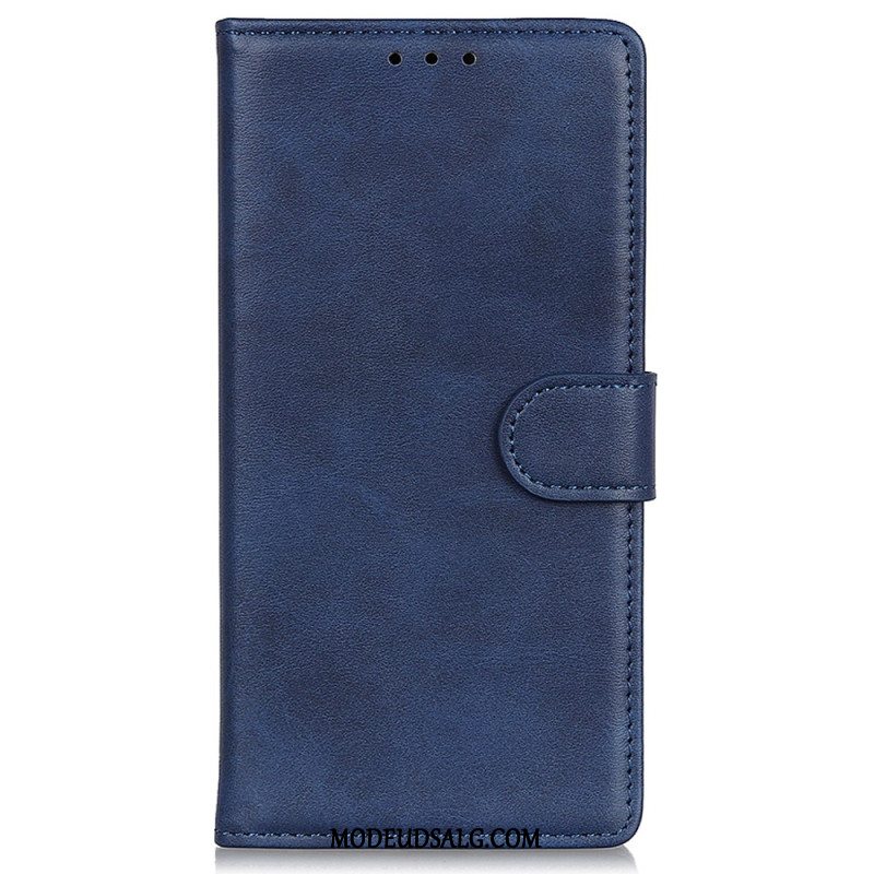 Læder Cover Xiaomi Redmi Note 13 4g Telefon Etui Mat Kunstlæder