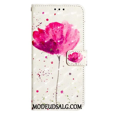 Læder Cover Xiaomi Redmi Note 13 4g Telefon Etui Valmue