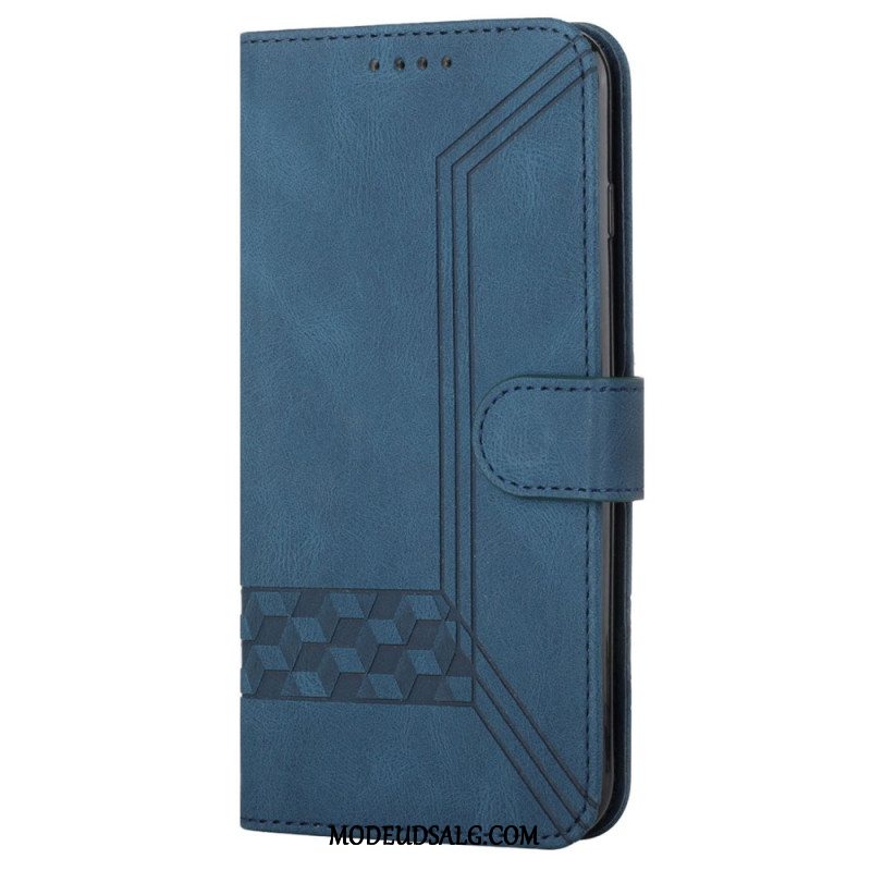 Læder Cover Xiaomi Redmi Note 13 5g Remmønster