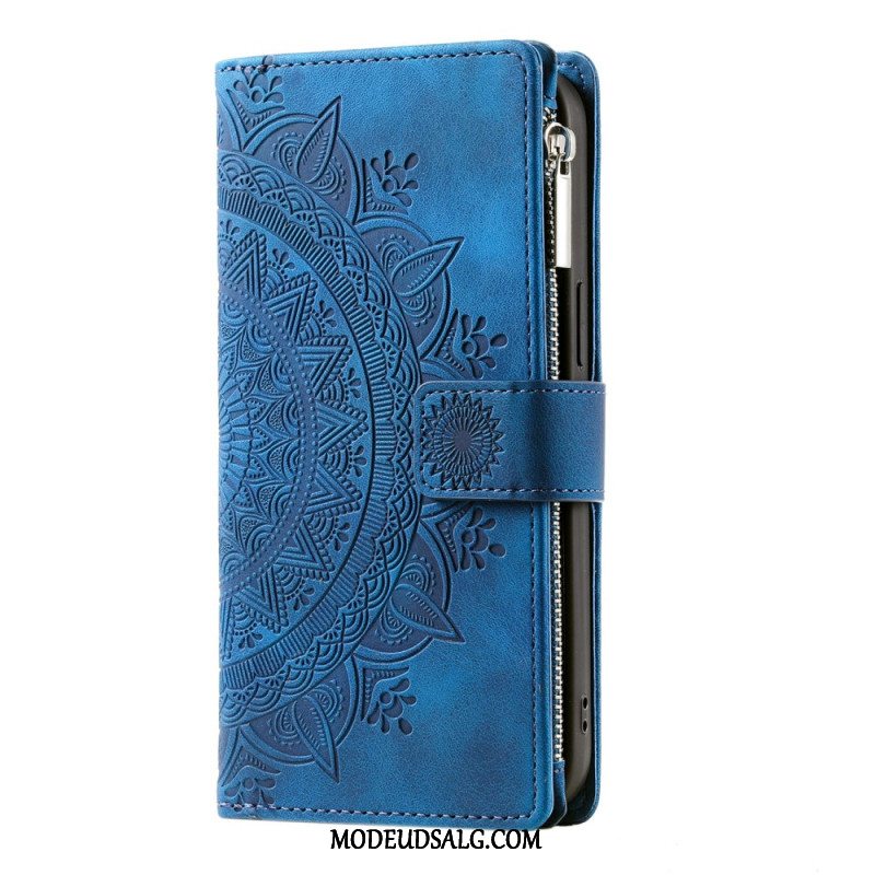 Læder Cover Xiaomi Redmi Note 13 5g Telefon Etui Mandala Stroppung