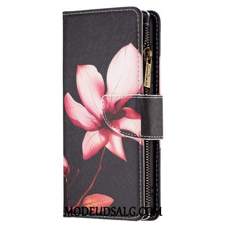 Læder Cover Xiaomi Redmi Note 13 Pro 4g Telefon Etui Lotus Strap Wallet