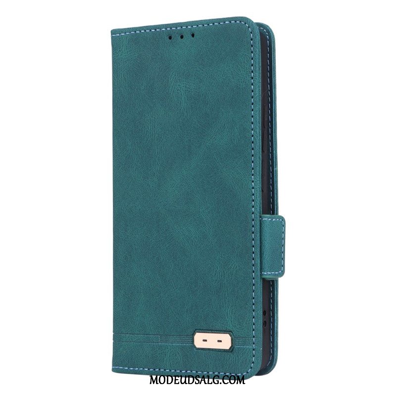 Læder Cover Xiaomi Redmi Note 13 Pro 4g Telefon Etui Retro Design