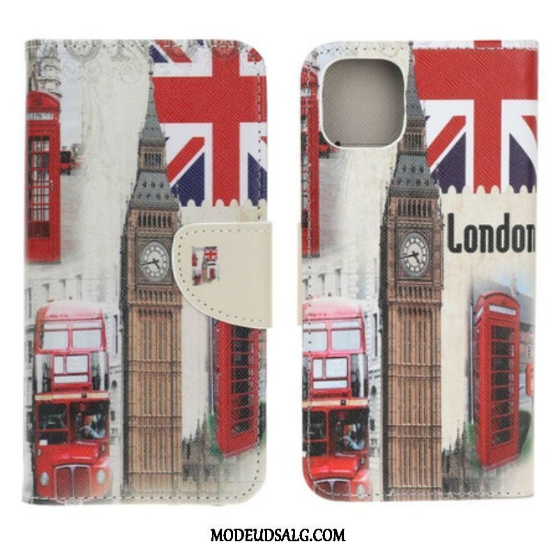 Læder Cover iPhone 13 Mini London Liv