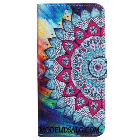 Læder Cover iPhone 16 Fantastisk Mandala Med Rem