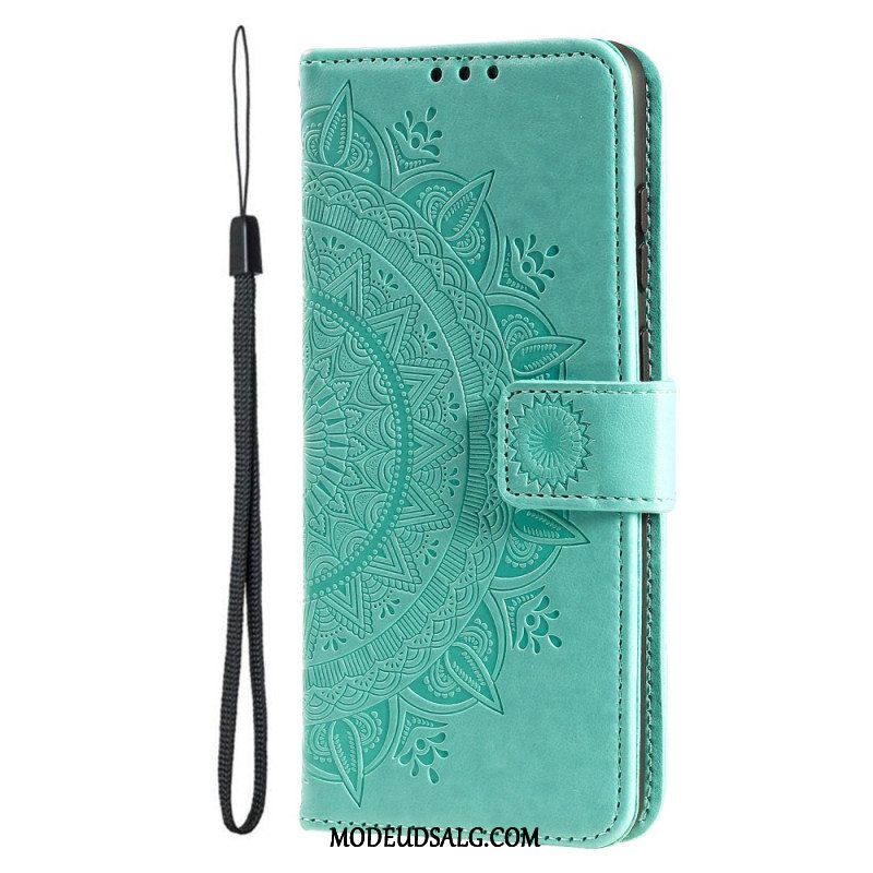 Læder Cover iPhone 16 Plus Telefon Etui Mandala Søn