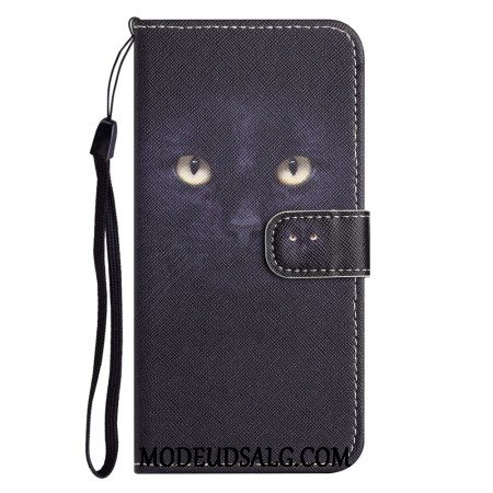 Læder Cover iPhone 16 Pro Max Telefon Etui Strappy Cat Eyes