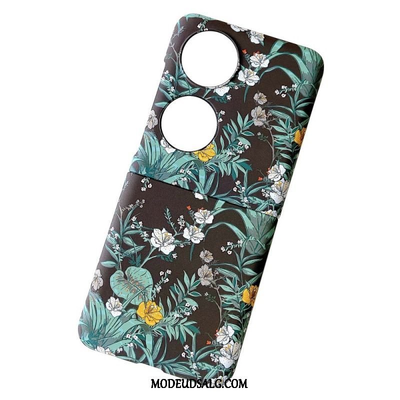 Mobilcover Huawei P50 Pocket Blomster