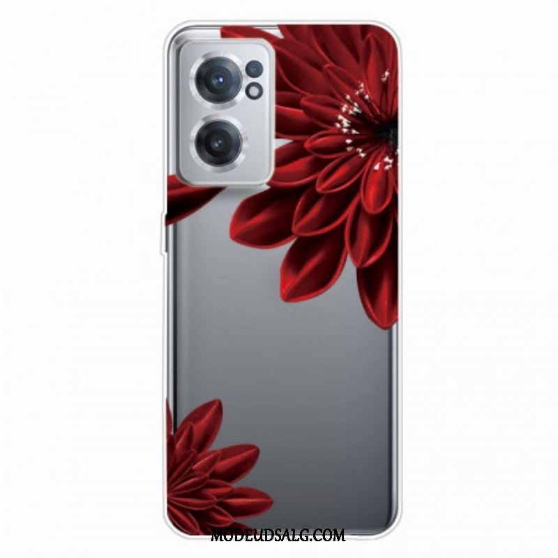 Mobilcover OnePlus Nord CE 2 5G Skarlagenrød Blomst