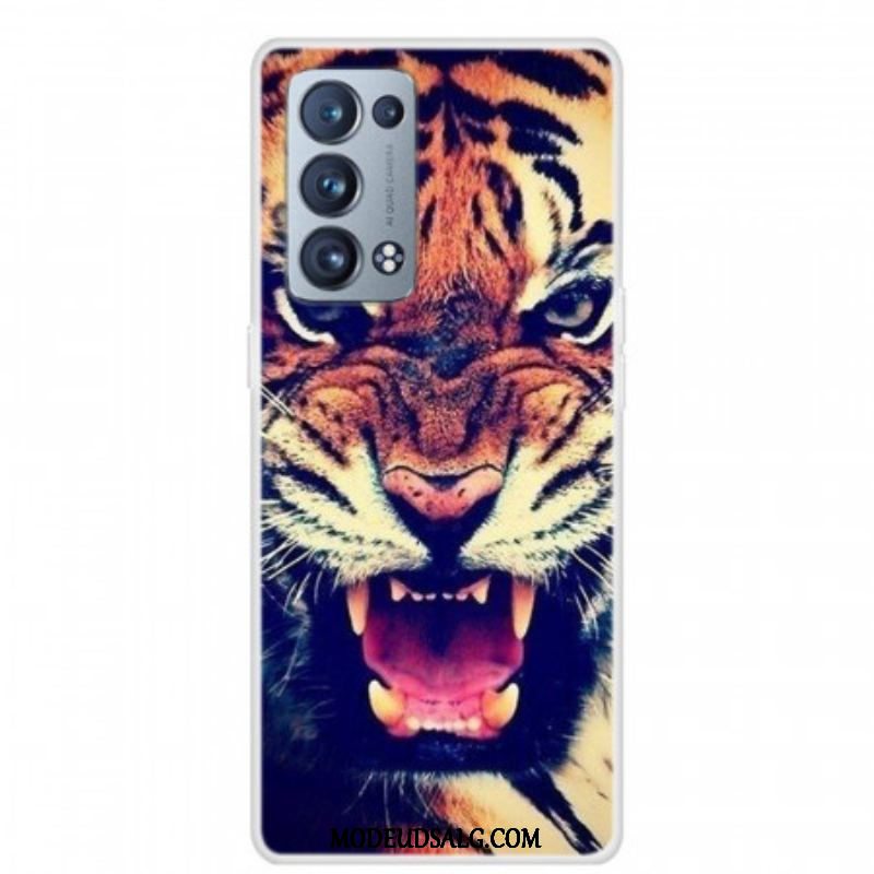 Mobilcover Oppo Reno 6 Pro 5G Front Tiger