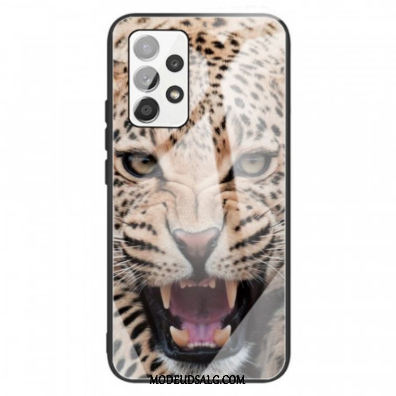 Mobilcover Samsung Galaxy A13 Leopard Hærdet Glas