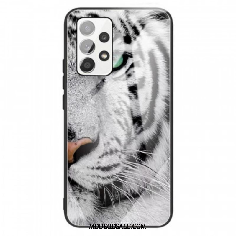 Mobilcover Samsung Galaxy A13 Tiger Hærdet Glas