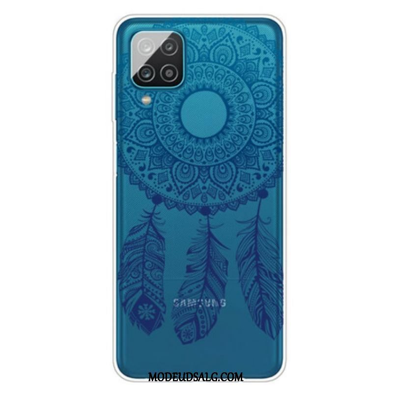 Mobilcover Samsung Galaxy M12 / A12 Mandala Med Enkelt Blomst