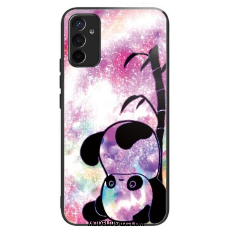 Mobilcover Samsung Galaxy M13 Panda Hærdet Glas