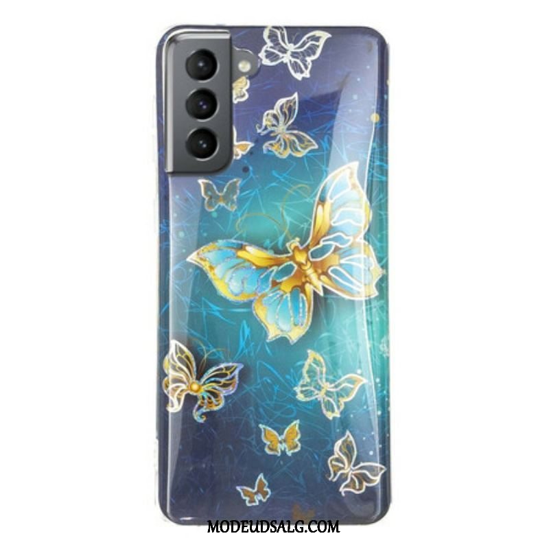 Mobilcover Samsung Galaxy S21 FE Design Sommerfugle